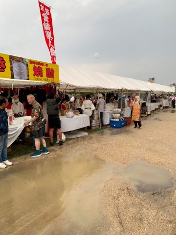 2日目は集中豪雨のため中止に…残念！また来年お会いしましょう！